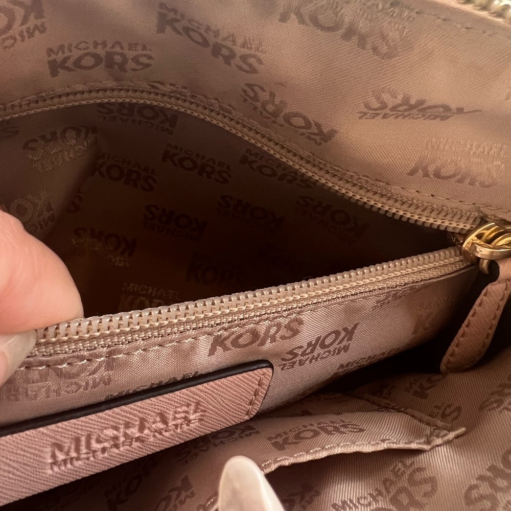 Michael Kors Pink and Cream Satchel Bag - Picture 9 of 16